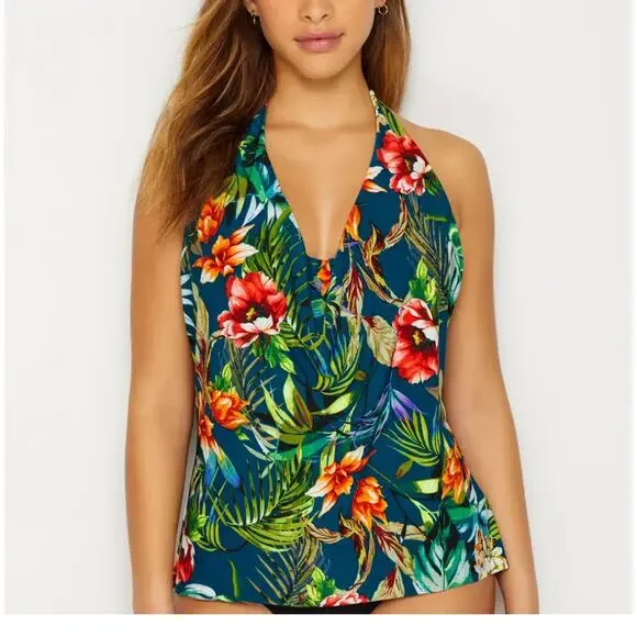 Magicsuit SERENITY SOPHIE Halter Underwire Tankini Swim Top & Bottom | Sz 12 - Picture 2 of 10